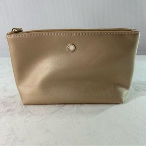 BVLGARI Gold Shimmer Makeup Cosmetics Bag Beauty Travel Pouch